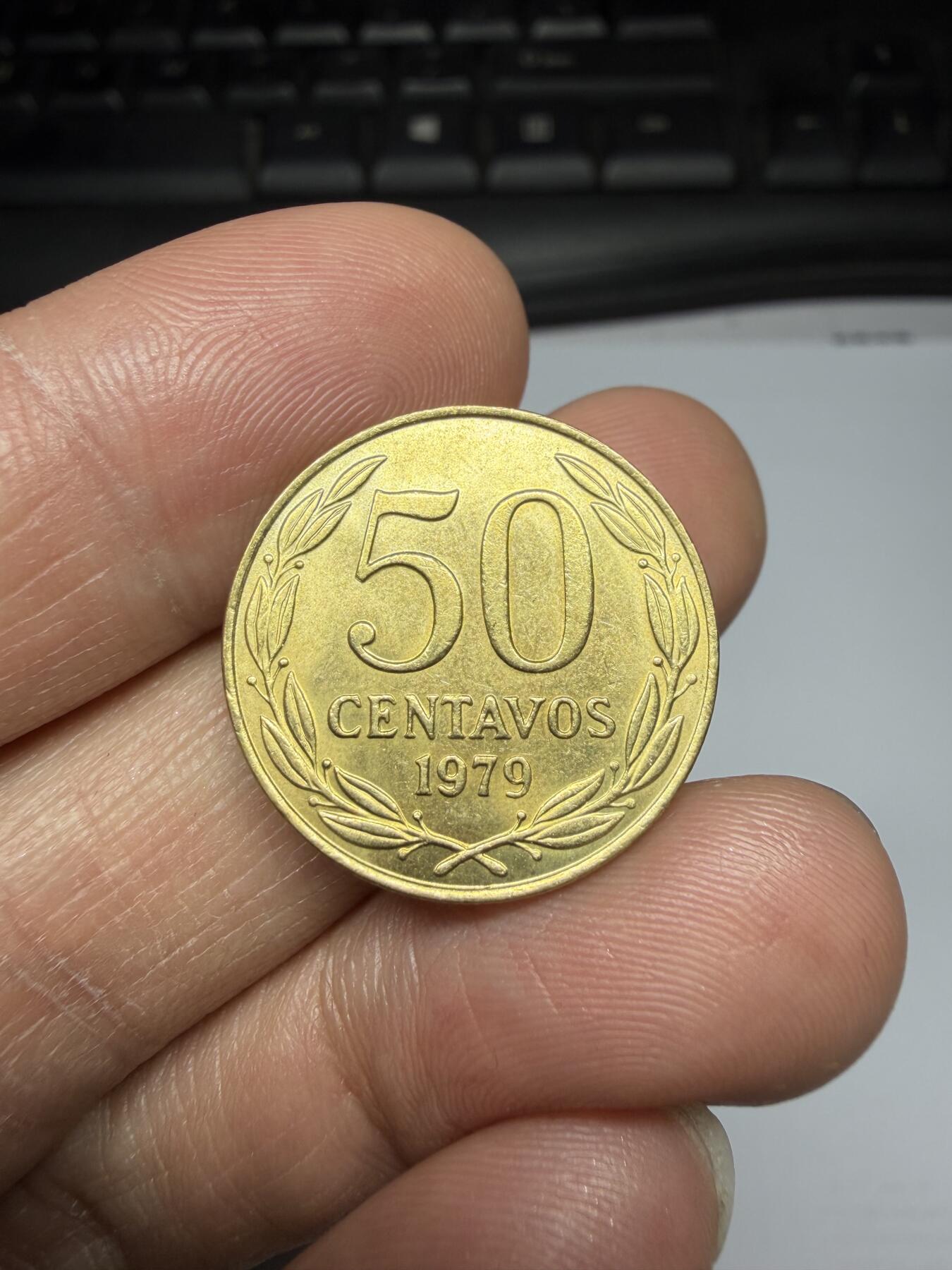 2025年集古藏今外币拍卖第二期-第7场—（总第307拍），可以寄存60天，满160元包邮。 1979年智利50分