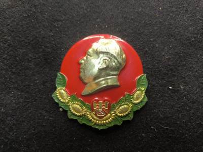 （450件拍品！制服徽章盛宴）罗岚⭐爱藏⭐年前甄选大拍场-店主清仓处理-分享拍场额外现金红包（实体经营） - su-M65时期 葵花伟人像章 军区制发 个头大