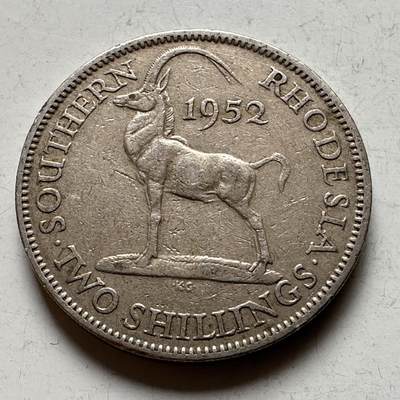 🌹外币初藏🌹🐯2026年第19场 快递已停，正月十五后再发 - 英属南罗得西亚1952年2先令