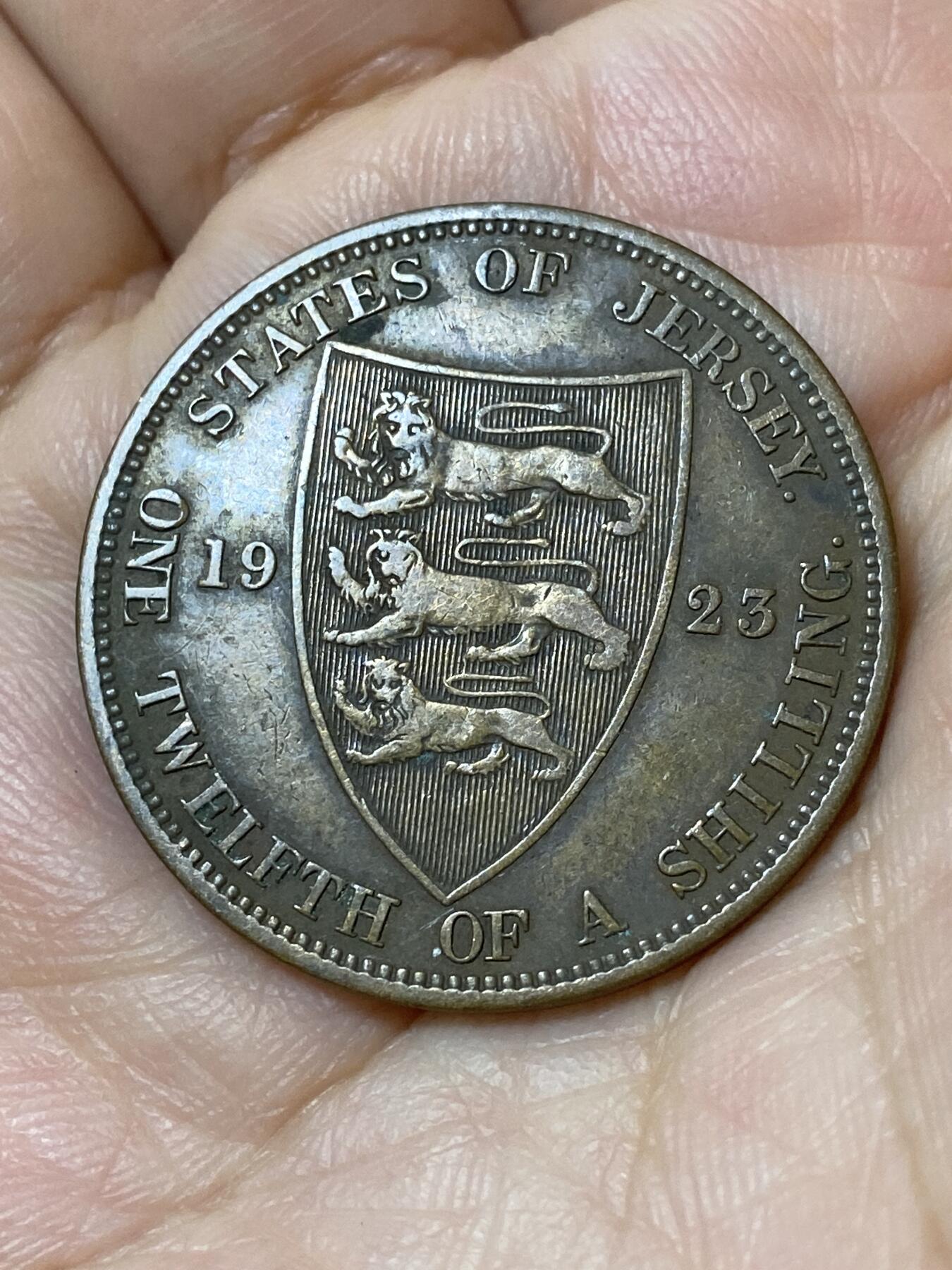 2026年第二十三场(总第一百九十二场）外国好品散币场(年后发货) 英属泽西岛🇯🇪1923年1/12先令(乔治五世第二版，首发年仅发行2年)