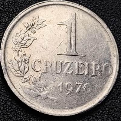 泉币菌-第191场- 迎春节专场 本场拍品多 请提前出价（本期结束后 明天 2月14日发货 请及时付款） - 巴西1970年1克鲁塞罗镍币 自由女神 29mm 