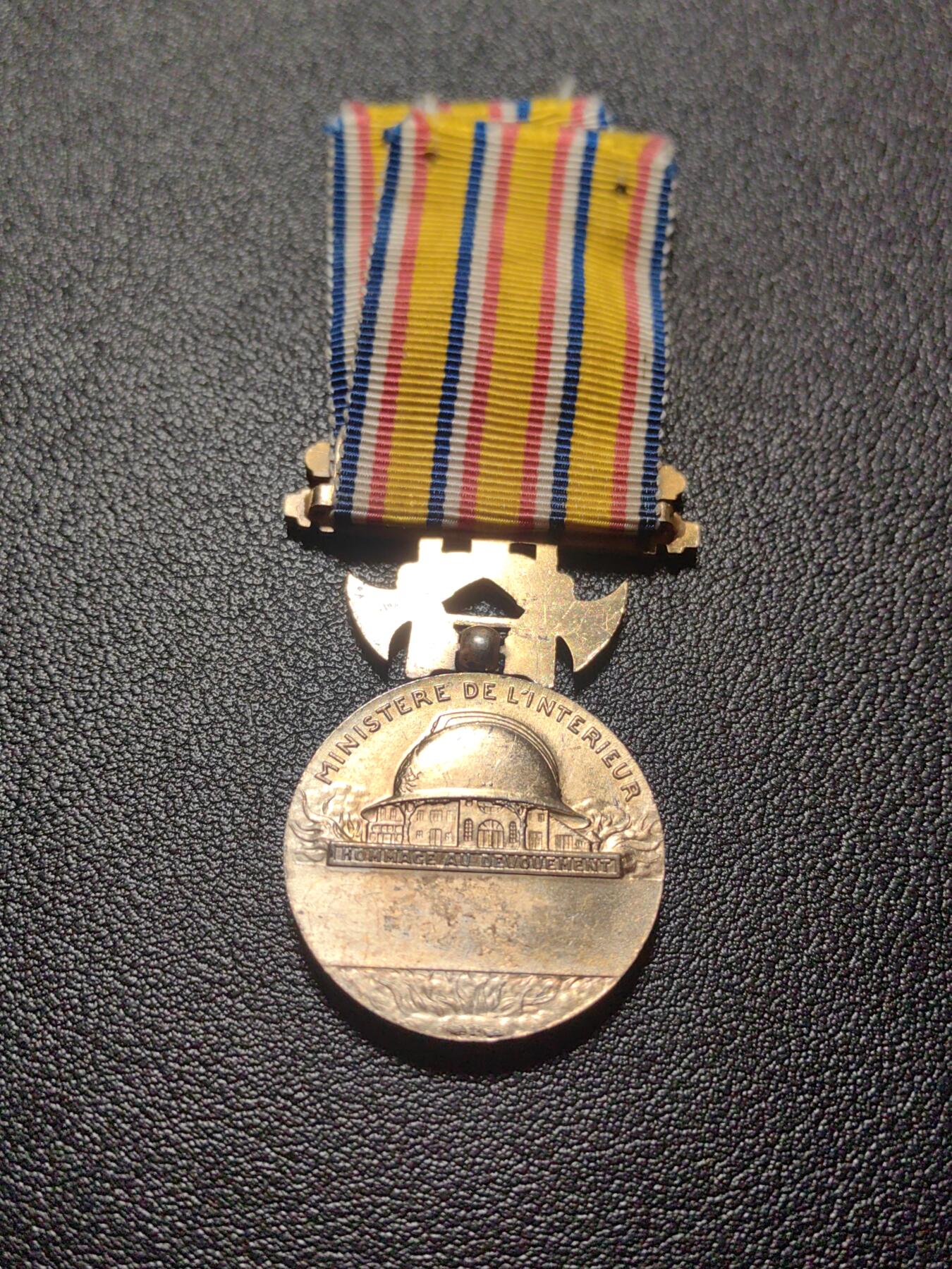 靖甫拍卖第四场 法国消防嘉奖奖章 银质镀金