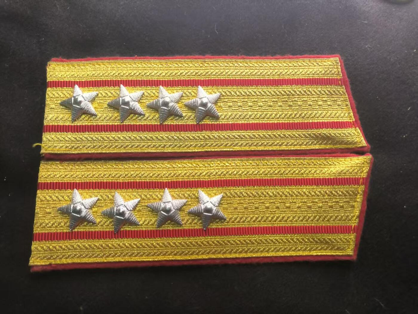 （450件拍品！制服徽章盛宴）罗岚⭐爱藏⭐年前甄选大拍场-店主清仓处理-分享拍场额外现金红包（实体经营） su-M55式陆大校肩章（高级复制金属丝面，可出造型使用）