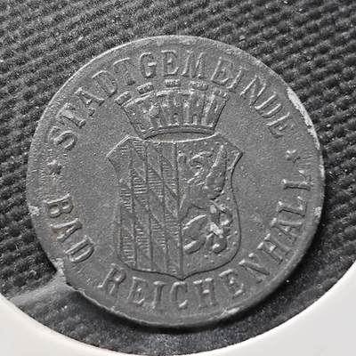 KK钱币收藏小铺  第397期 百期特怕（四拍之一） 2月预留时间 周末发货 -  1917 德紧巴特赖兴哈尔 5芬尼锌币