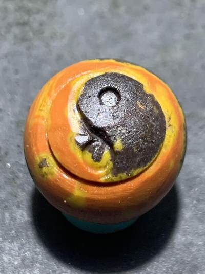 精美亚光高玉化战国红玛瑙手工俏色巧雕太极珠一颗！ - 精美亚光高玉化战国红玛瑙手工俏色巧雕太极珠一颗！