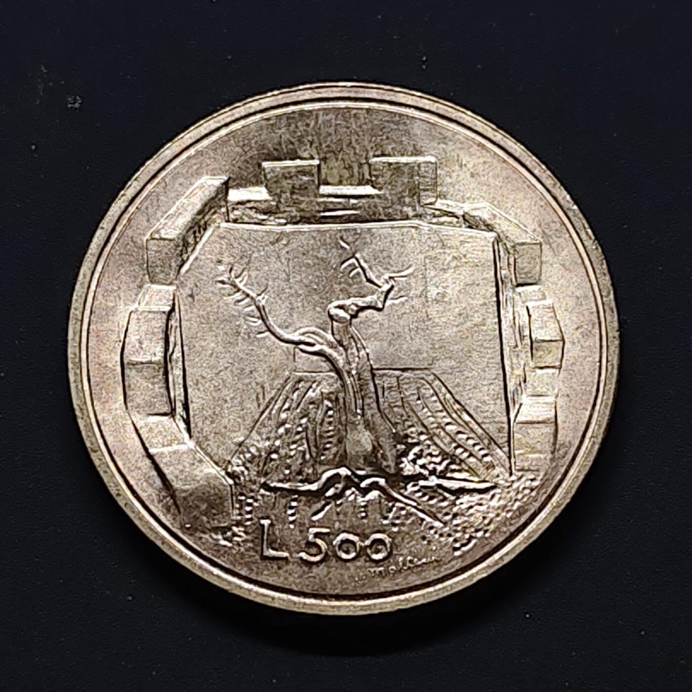 【全场包邮】纯粹捡漏拍503场 圣马力诺1976年500里拉社会保障纪念银币【29毫米11克83.5%】