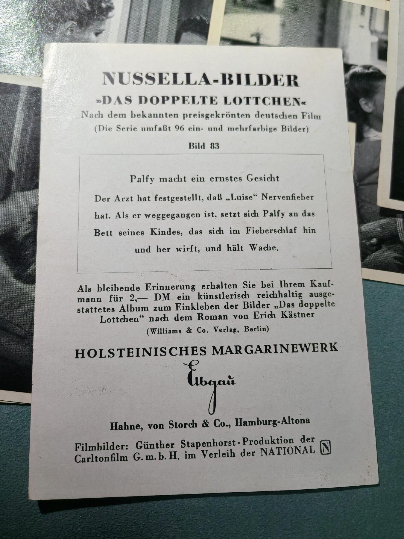 盛世勋华——号角文化勋章邮票专场拍卖第305期 德国（联邦）知名获奖电影《两个小洛特》宣传画片 10张
