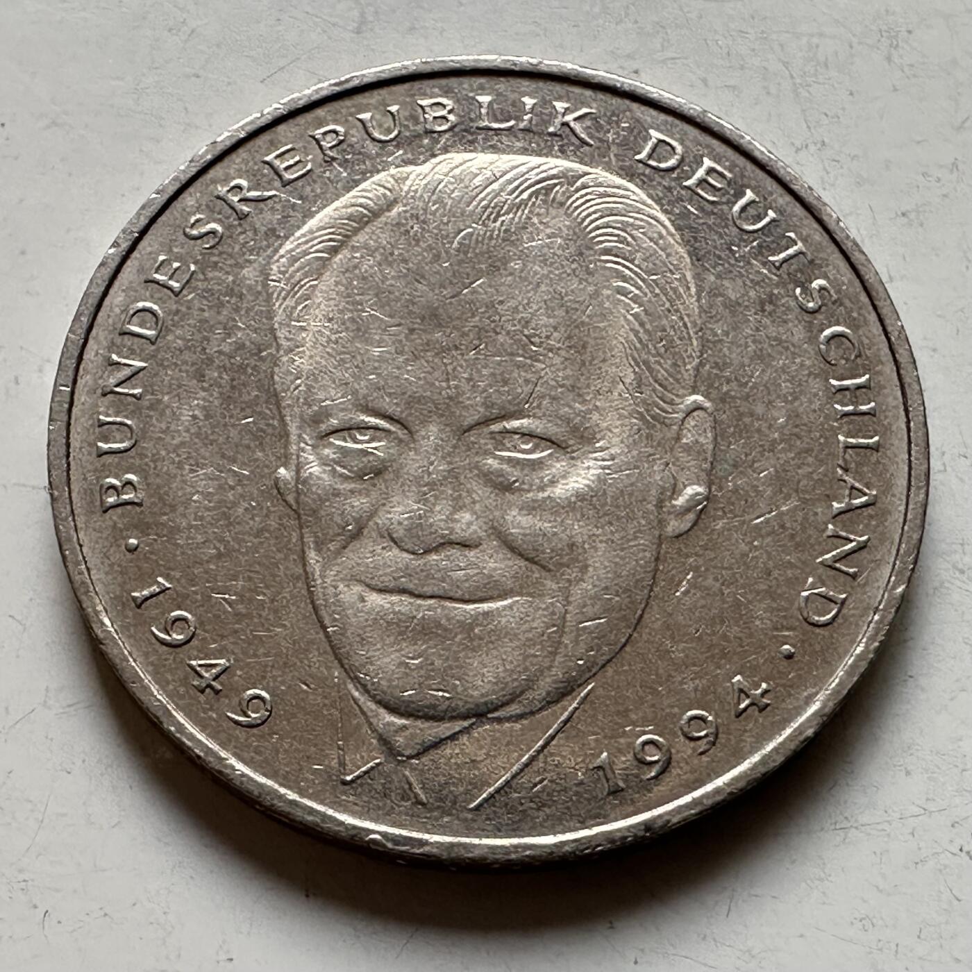 🌹外币初藏🌹🐯2026年第19场 快递已停，正月十五后再发 德国1994年维利·勃兰特2马克