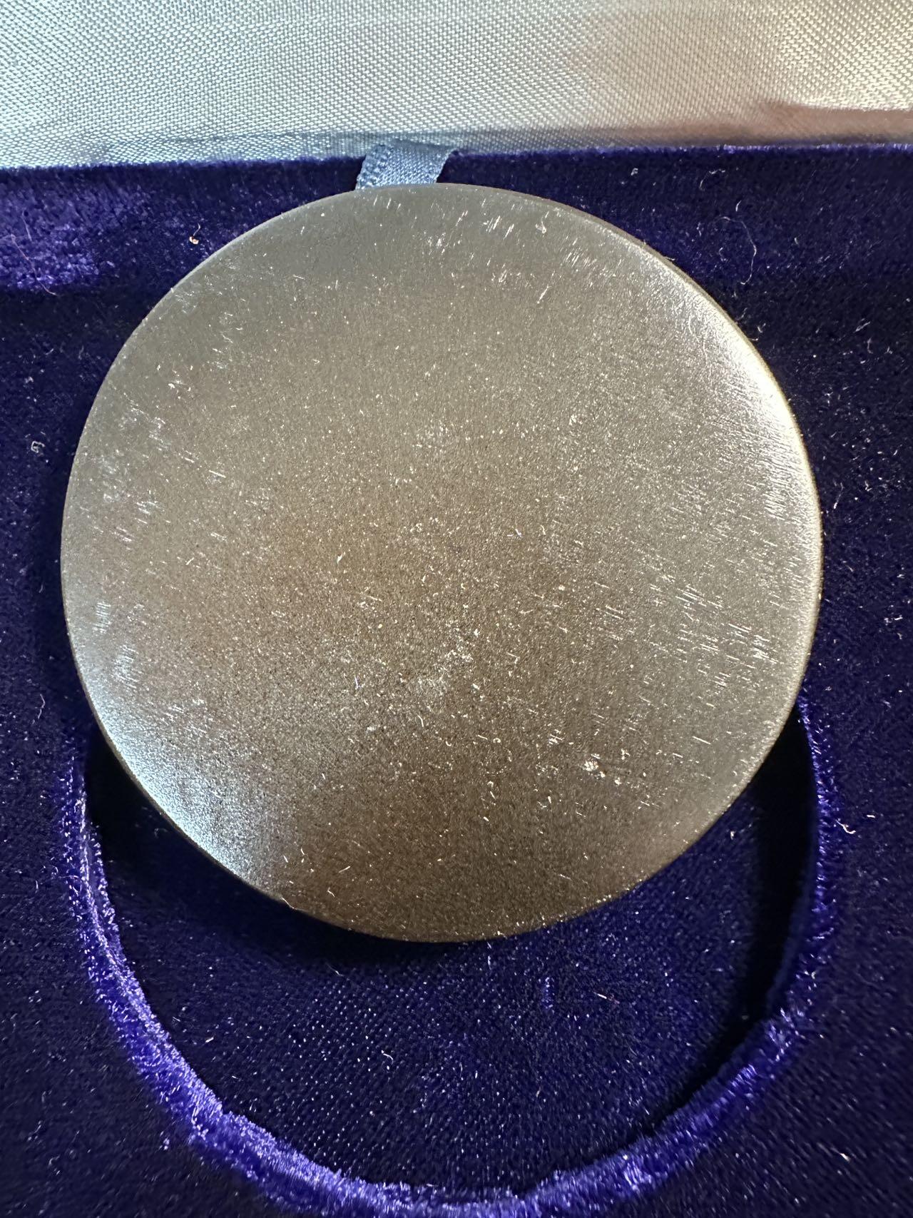 蒂克钱币 -第58场 日本企业章 徽章专场 田园调布邮便局开局50年 纪念铜章 60mm 127g 大绒布盒