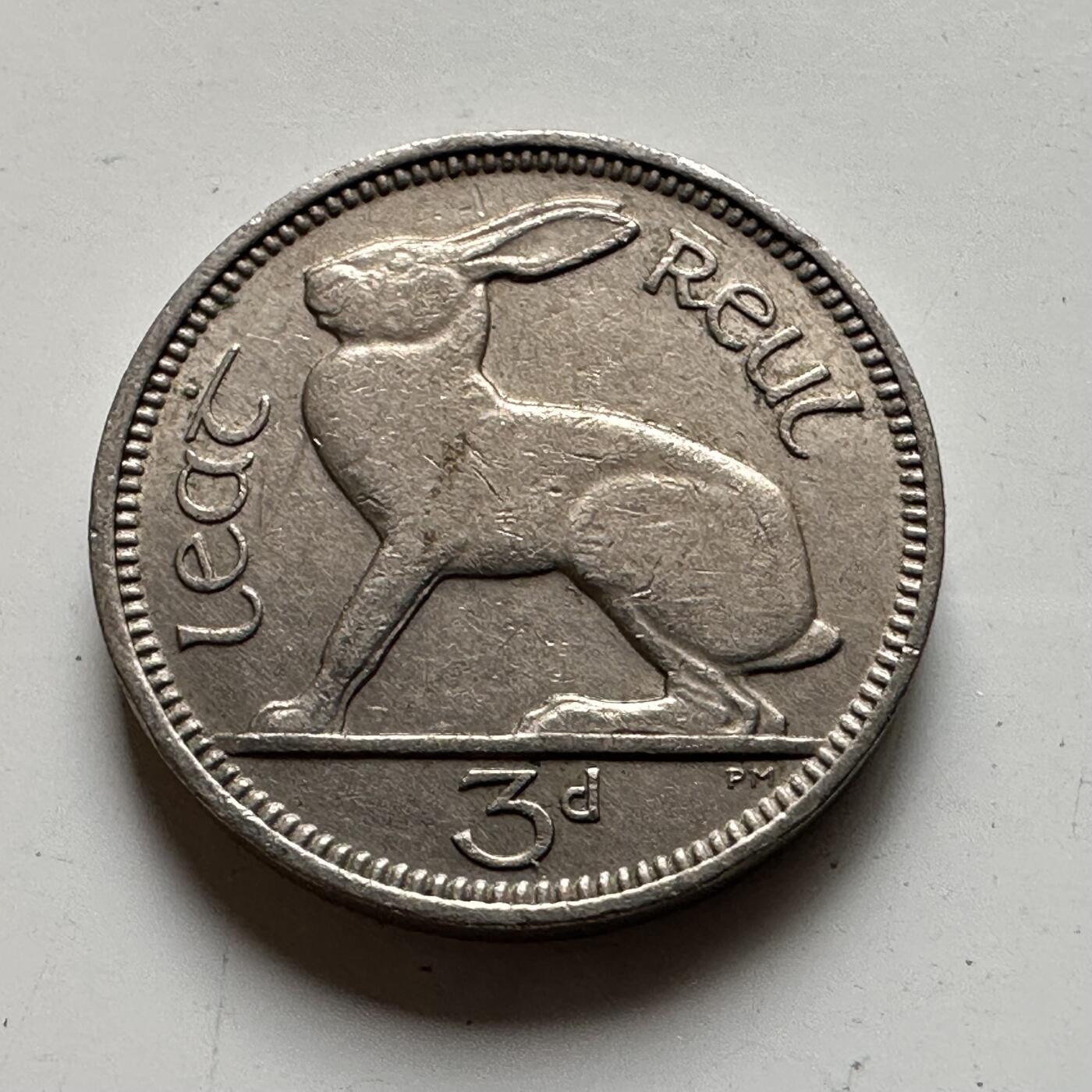 🌹外币初藏🌹🐯2026年第19场 快递已停，正月十五后再发 爱尔兰1963年3便士