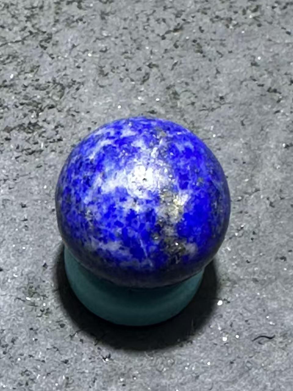 阿富汗老矿青金石通货圆珠一个！