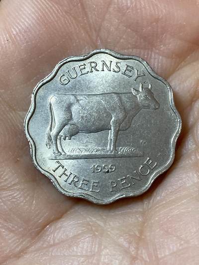 2026年第二十三场(总第一百九十二场）外国好品散币场(年后发货) - 英属根西岛🇬🇬1959年3便士(伊丽莎白二世第二版，厚版首发年)