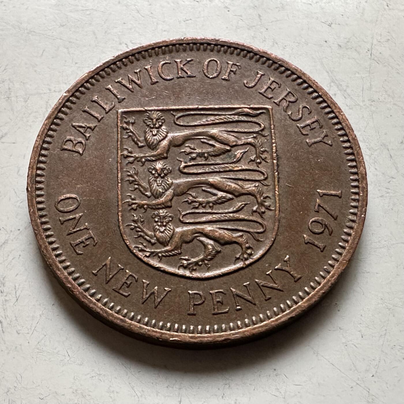 🌹外币初藏🌹🐯2026年第19场 快递已停，正月十五后再发 泽西岛1971年一便士