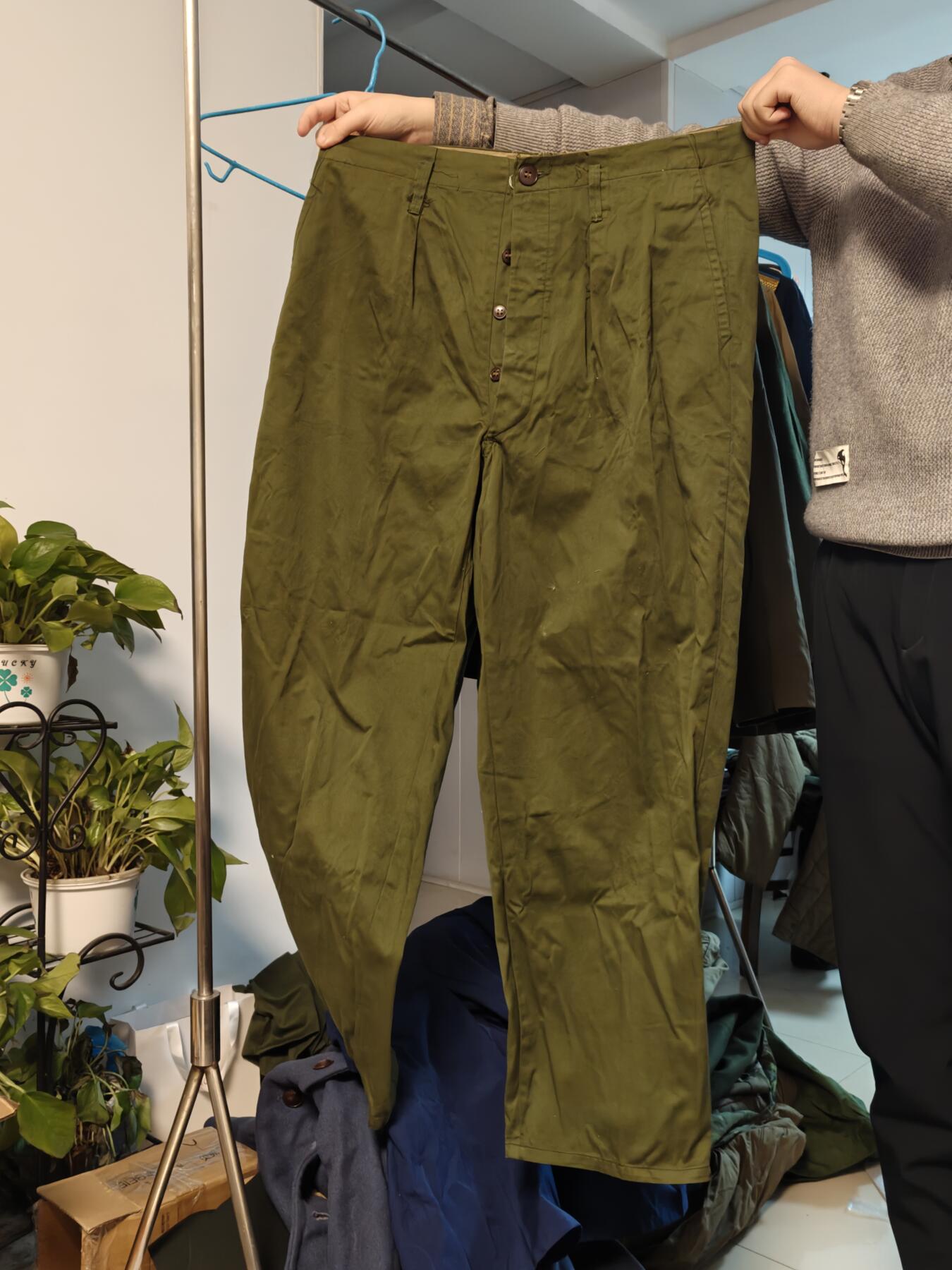 （450件拍品！制服徽章盛宴）罗岚⭐爱藏⭐年前甄选大拍场-店主清仓处理-分享拍场额外现金红包（实体经营） su-M65式陆早期棉布裤子 正一号基本全新