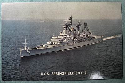盛世勋华——号角文化勋章邮票专场拍卖第305期 - 美国冷战时期军舰专题明信片 美国海军“斯普林菲尔德”号导弹轻巡洋舰