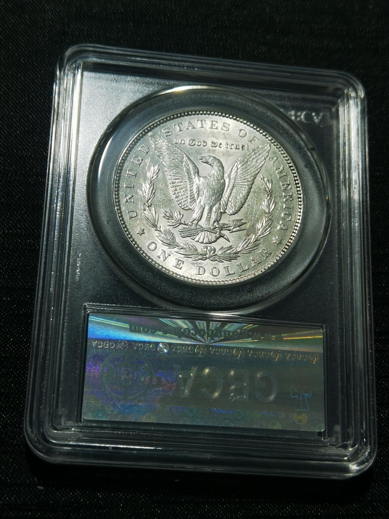 天下钱庄专场欢迎参拍 公博评级MS64 1898美国摩根一美元银币