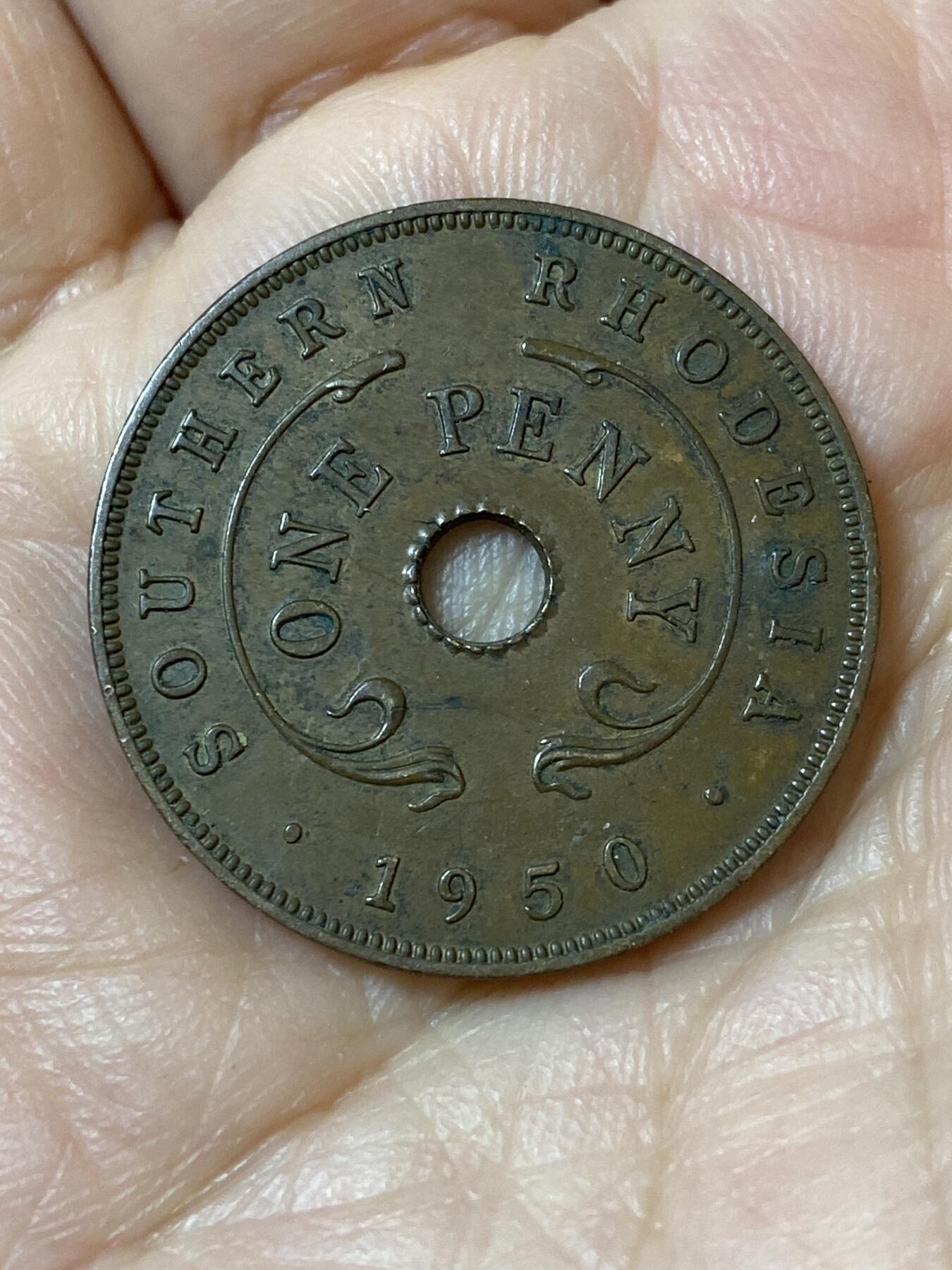 2026年第二十三场(总第一百九十二场）外国好品散币场(年后发货) 稀年–南罗得西亚1950年1便士(乔治六世第三版，发行量最少年份)