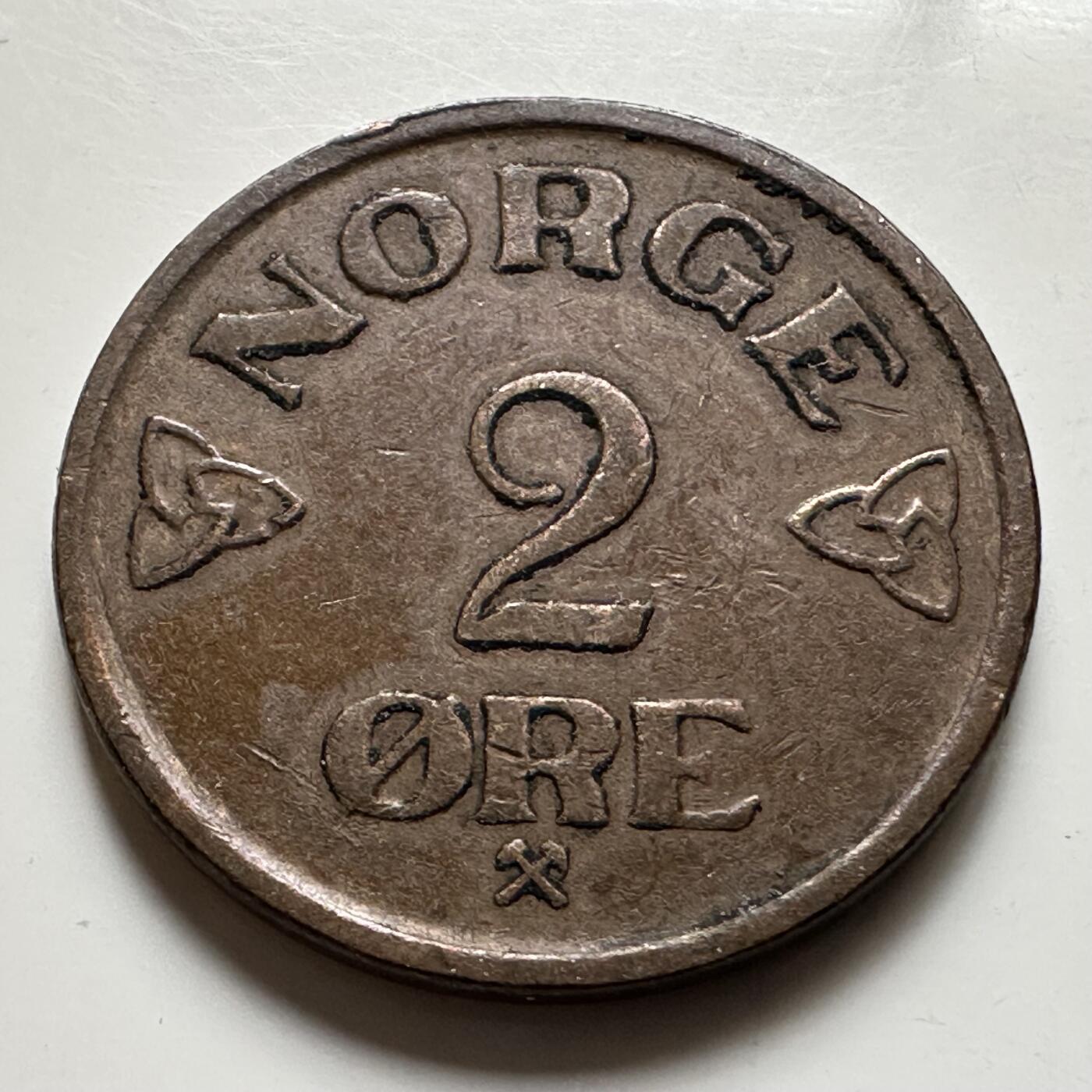 🌹外币初藏🌹🐯2026年第19场 快递已停，正月十五后再发 挪威1957年2欧尔