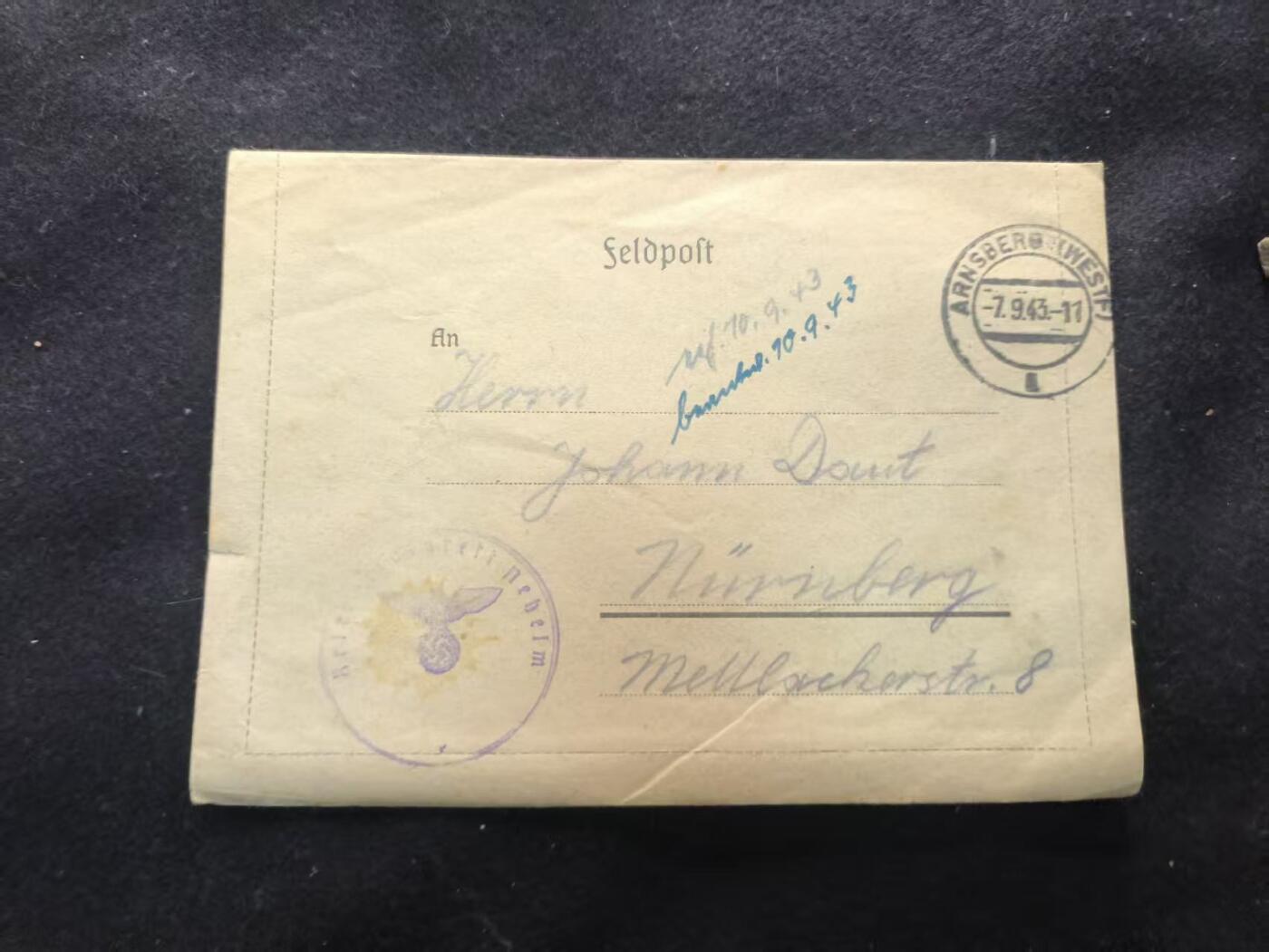 （450件拍品！制服徽章盛宴）罗岚⭐爱藏⭐年前甄选大拍场-店主清仓处理-分享拍场额外现金红包（实体经营） 二战德国战地军邮