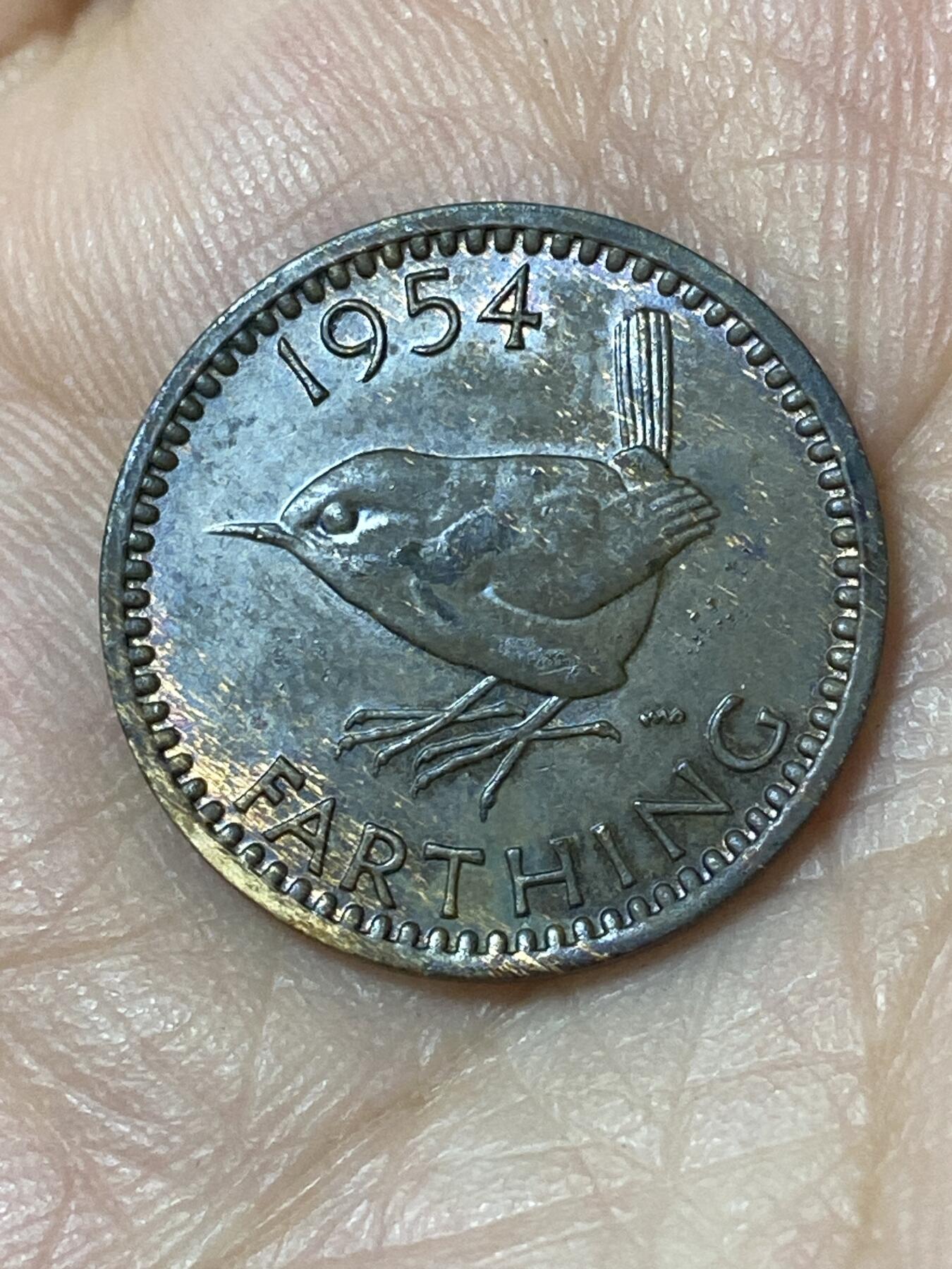 2026年第二十四场(总第一百九十三场）外国好品散币场(免佣金) 英国🇬🇧1954年1法新(伊丽莎白二世青年桂冠第二版，首发年仅发行3年)