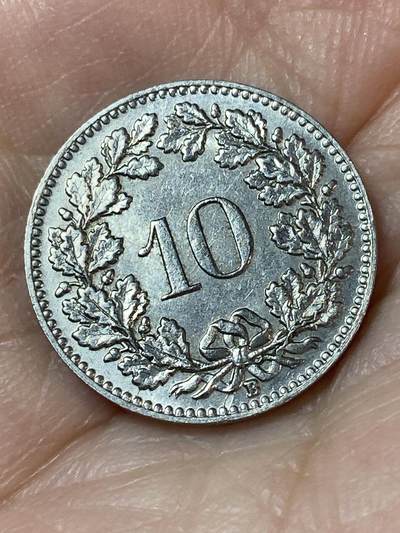 2026年第二十四场(总第一百九十三场）外国好品散币场(免佣金) - 少见版本–瑞士🇨🇭1934年10拉彭(第四版，B标伯尔尼造，纯镍材质版)