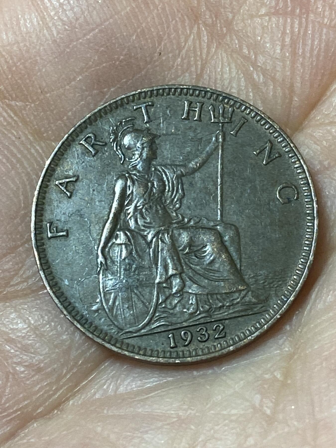 2026年第二十四场(总第一百九十三场）外国好品散币场(免佣金) 好品–英国🇬🇧1932年1法新(乔治五世第三版)