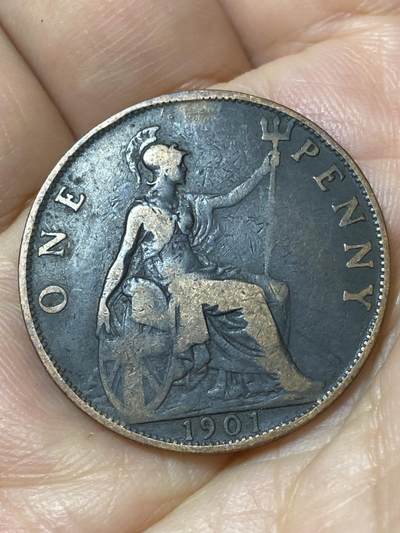 2026年第二十三场(总第一百九十二场）外国好品散币场(年后发货) - 英国🇬🇧1901年1便士(维多利亚女王逝世年，老年披纱关门年)