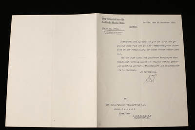 欢庆春节！戎马世界章牌大赏第112期春节大拍  德专场 - 帝国海军部（Reichsmarineamt）致  威廉·沙克  的机密正式公务函件     冯·克尔纳亲签