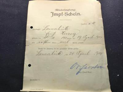 （450件拍品！制服徽章盛宴）罗岚⭐爱藏⭐年前甄选大拍场-店主清仓处理-分享拍场额外现金红包（实体经营） - 德意志帝国“疫苗接种证明” 详细看简介