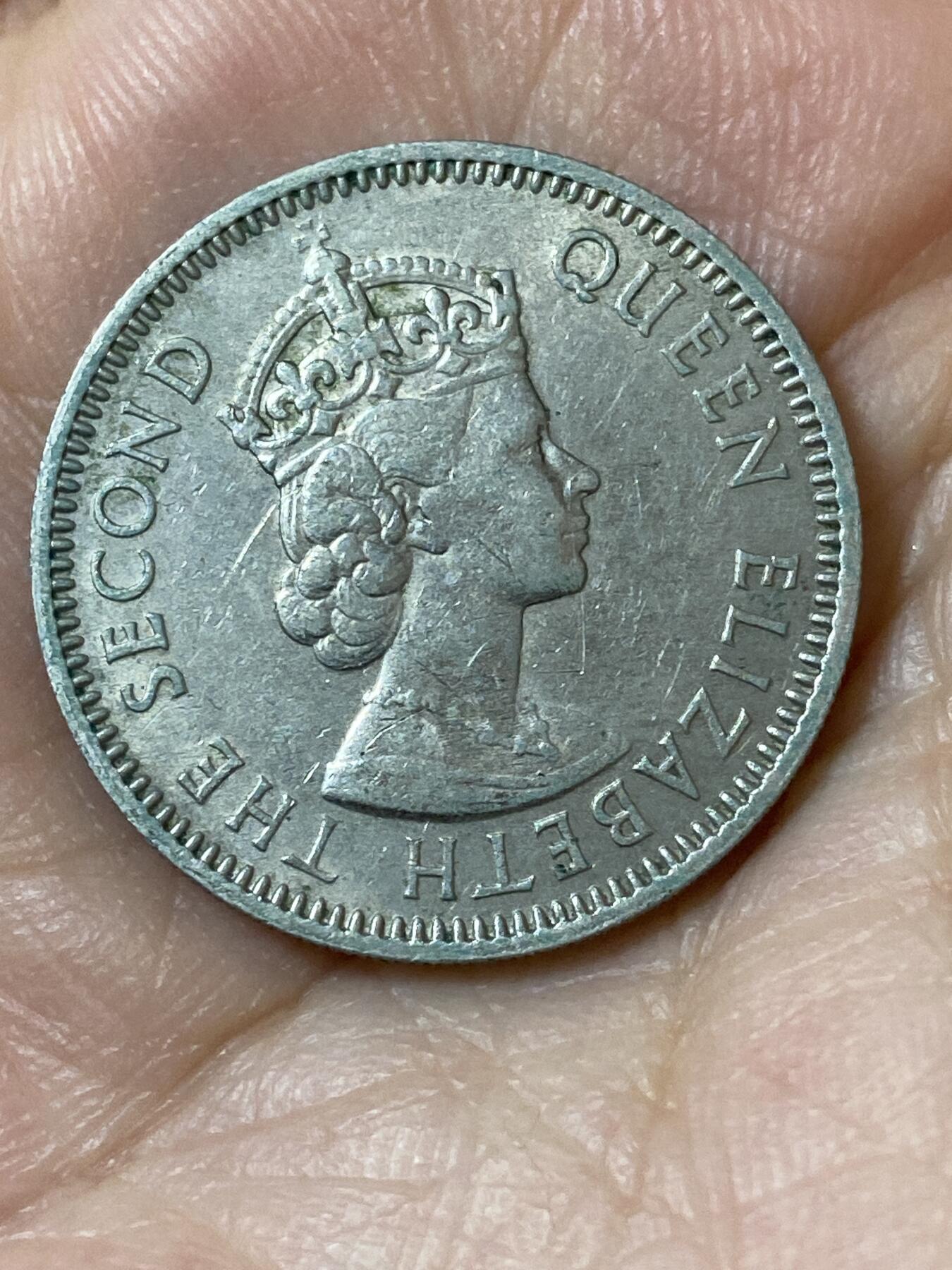 2026年第二十三场(总第一百九十二场）外国好品散币场(年后发货) 英属加勒比领地1959年25分(伊丽莎白二世青年带冠)