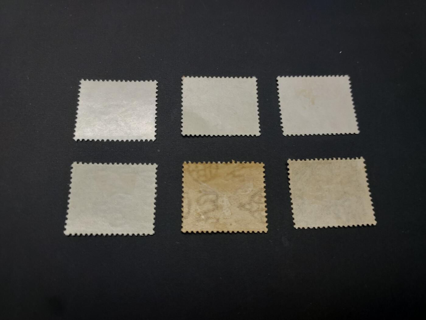 博彦收藏   2月28日 8点邮票专场 全场包邮 香港 欠资新票6枚 上品