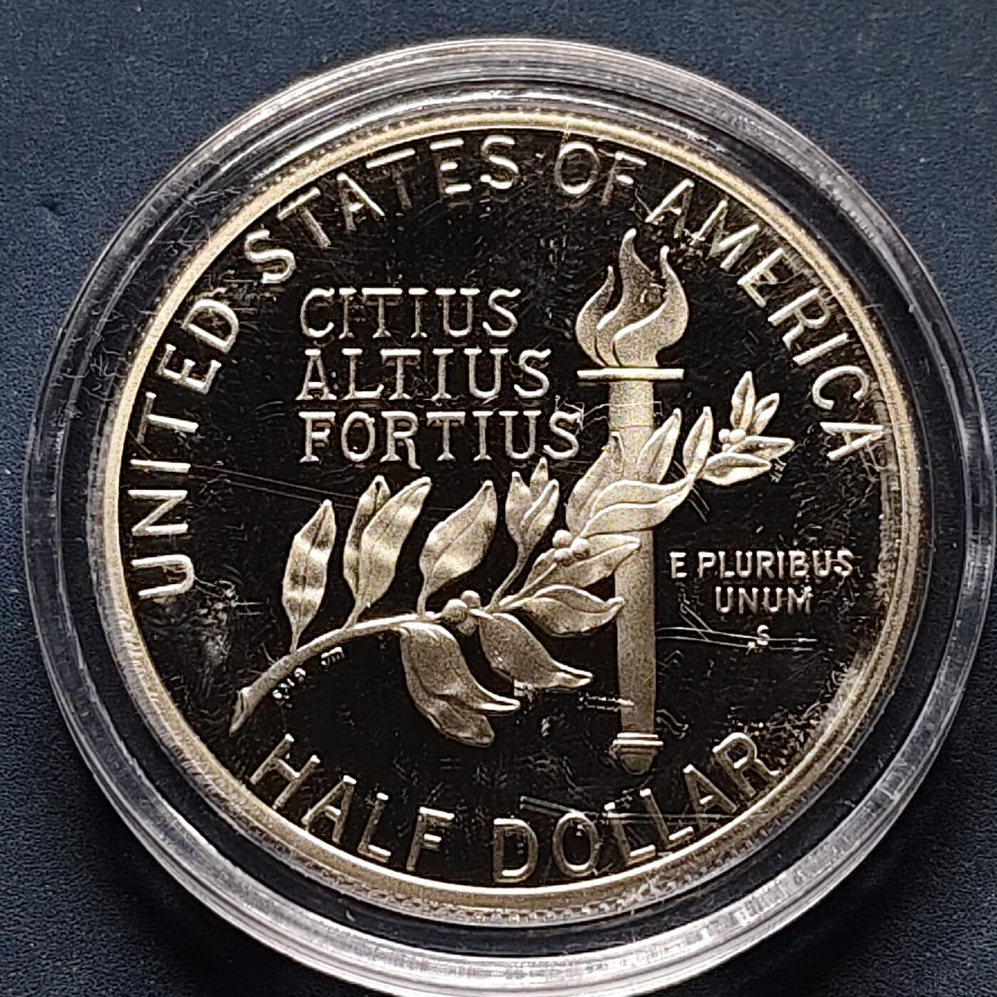 【全场包邮】纯粹捡漏拍502场 美国1992年半元巴塞罗那奥运会精制纪念币