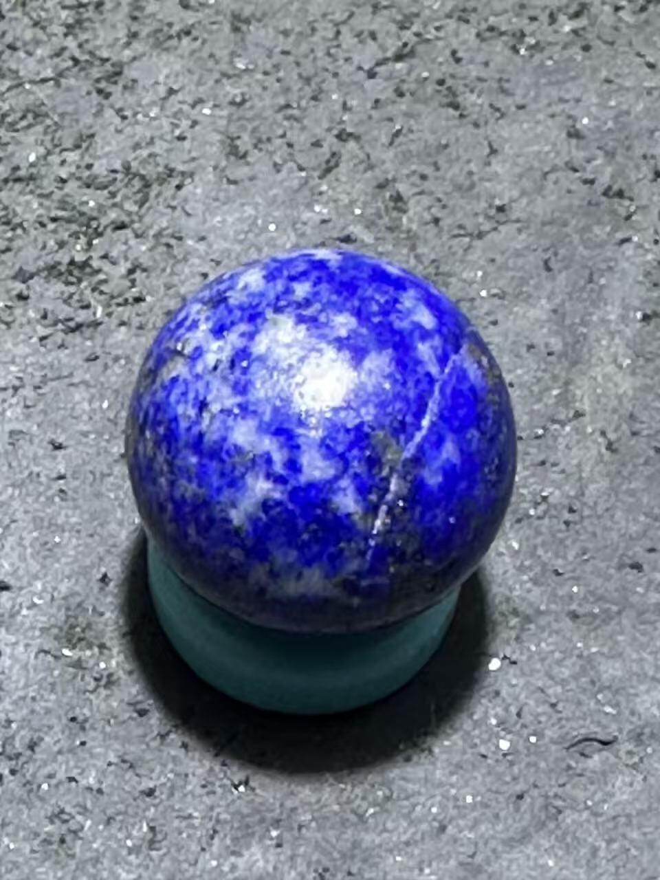 阿富汗老矿青金石通货圆珠一个！