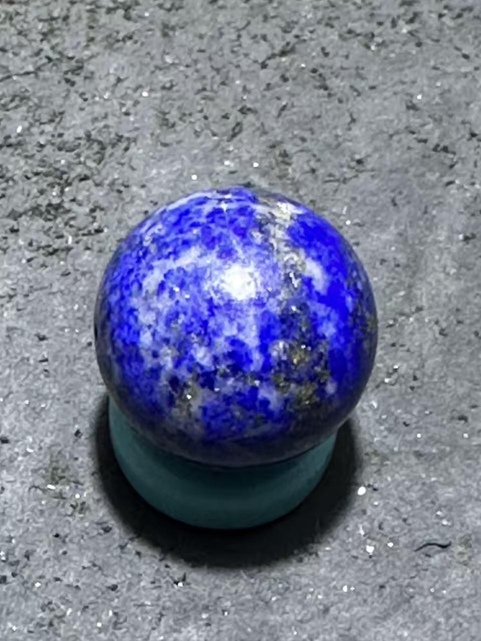 阿富汗老矿青金石通货圆珠一个！