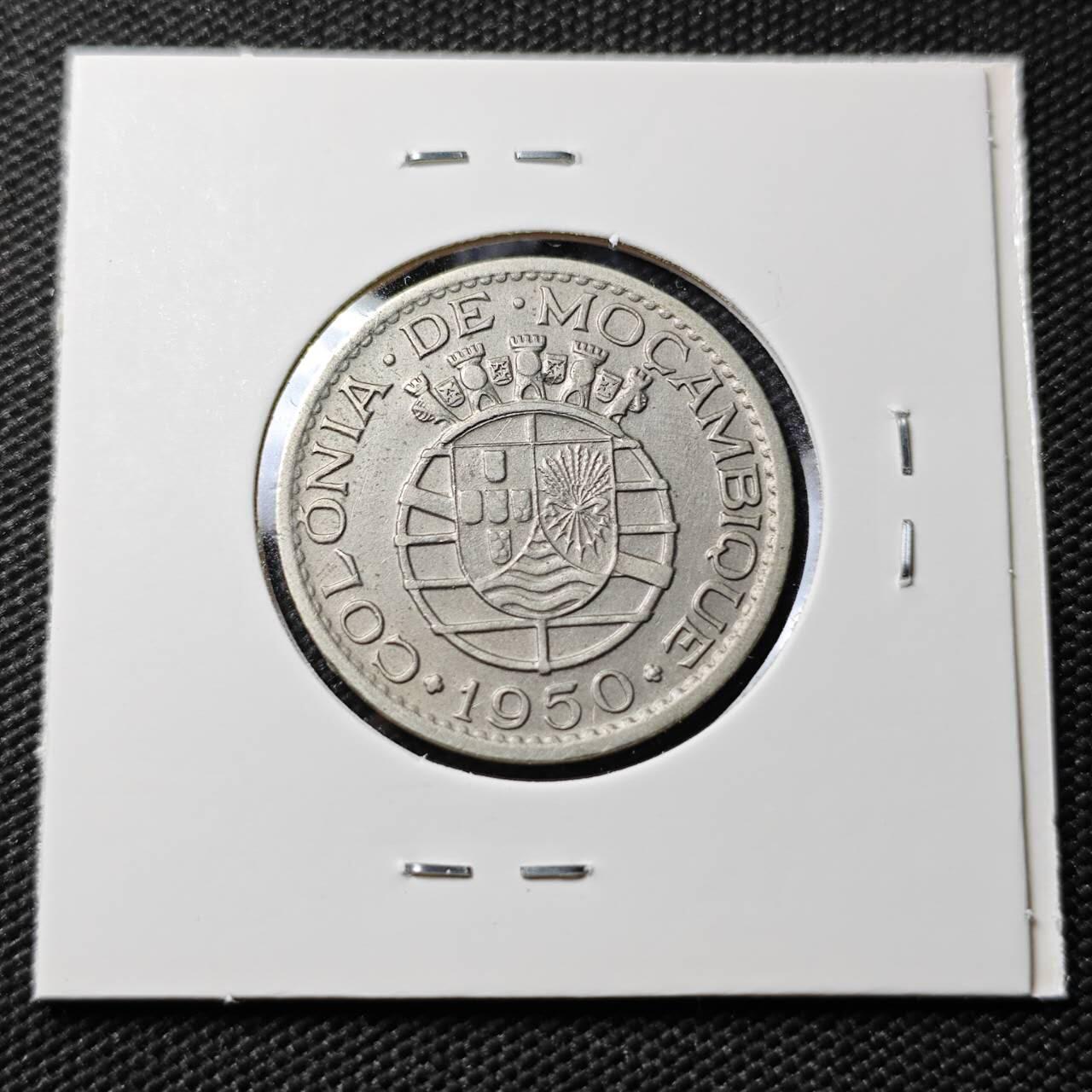 KK钱币收藏小铺  第397期 百期特怕（四拍之一） 2月预留时间 周末发货  1950莫桑比克1埃斯库多镍币
