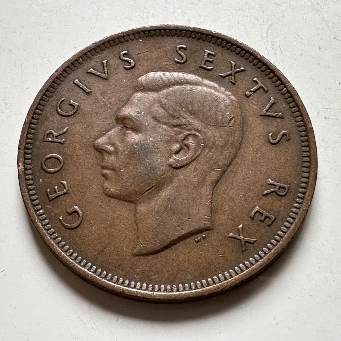 🌹外币初藏🌹🐯2026年第19场 快递已停，正月十五后再发 英属南非1952年一便士