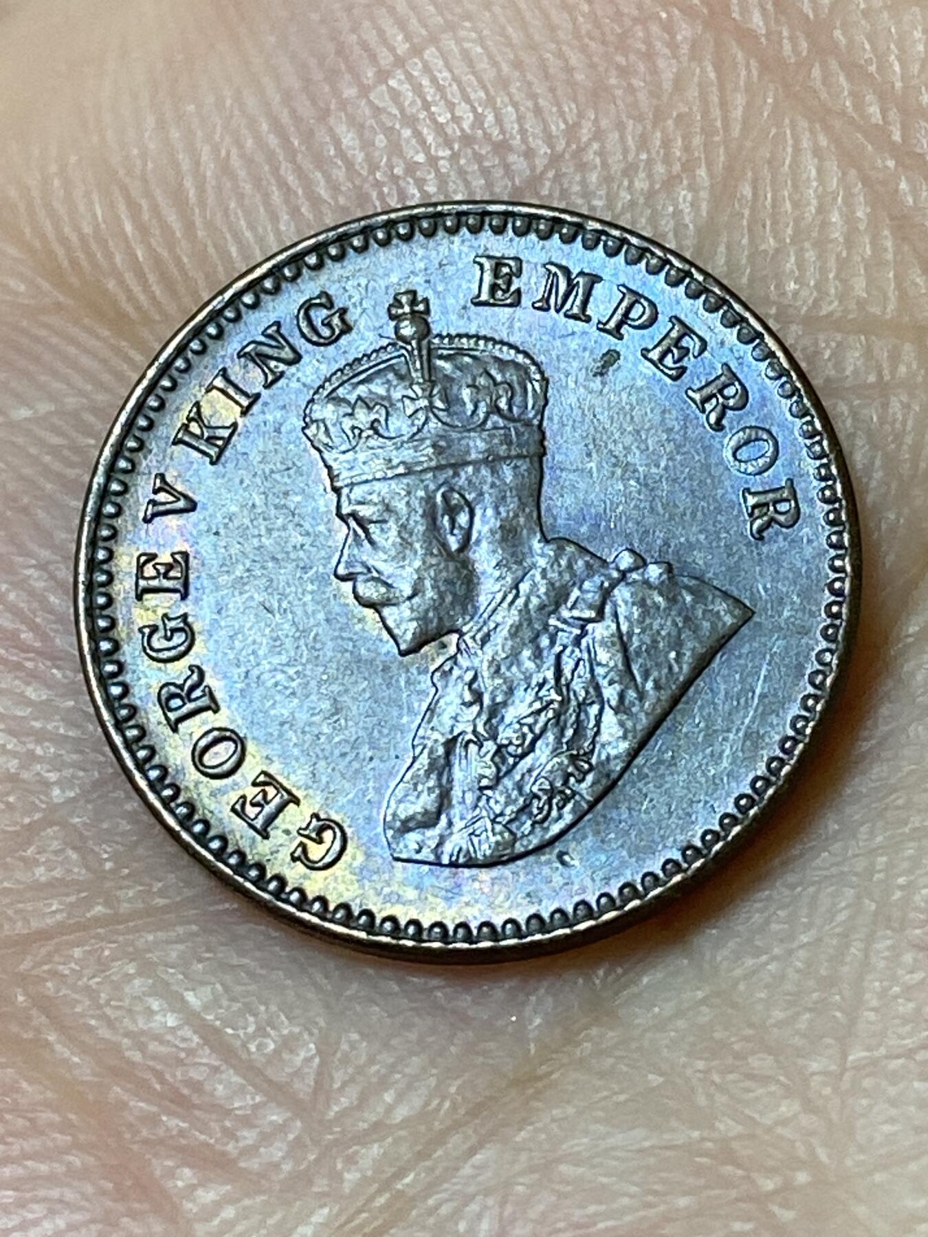 2026年第二十三场(总第一百九十二场）外国好品散币场(年后发货) 彩光好品–英属印度1920年1/12安娜(乔治五世时期，c版加尔各答造)