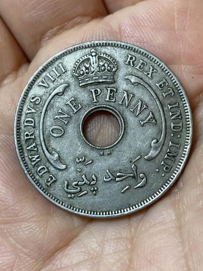 2026年第二十三场(总第一百九十二场）外国好品散币场(年后发货) - 英属西非1936单年份1便士(爱德华八世时期，KN标金斯诺顿厂造)