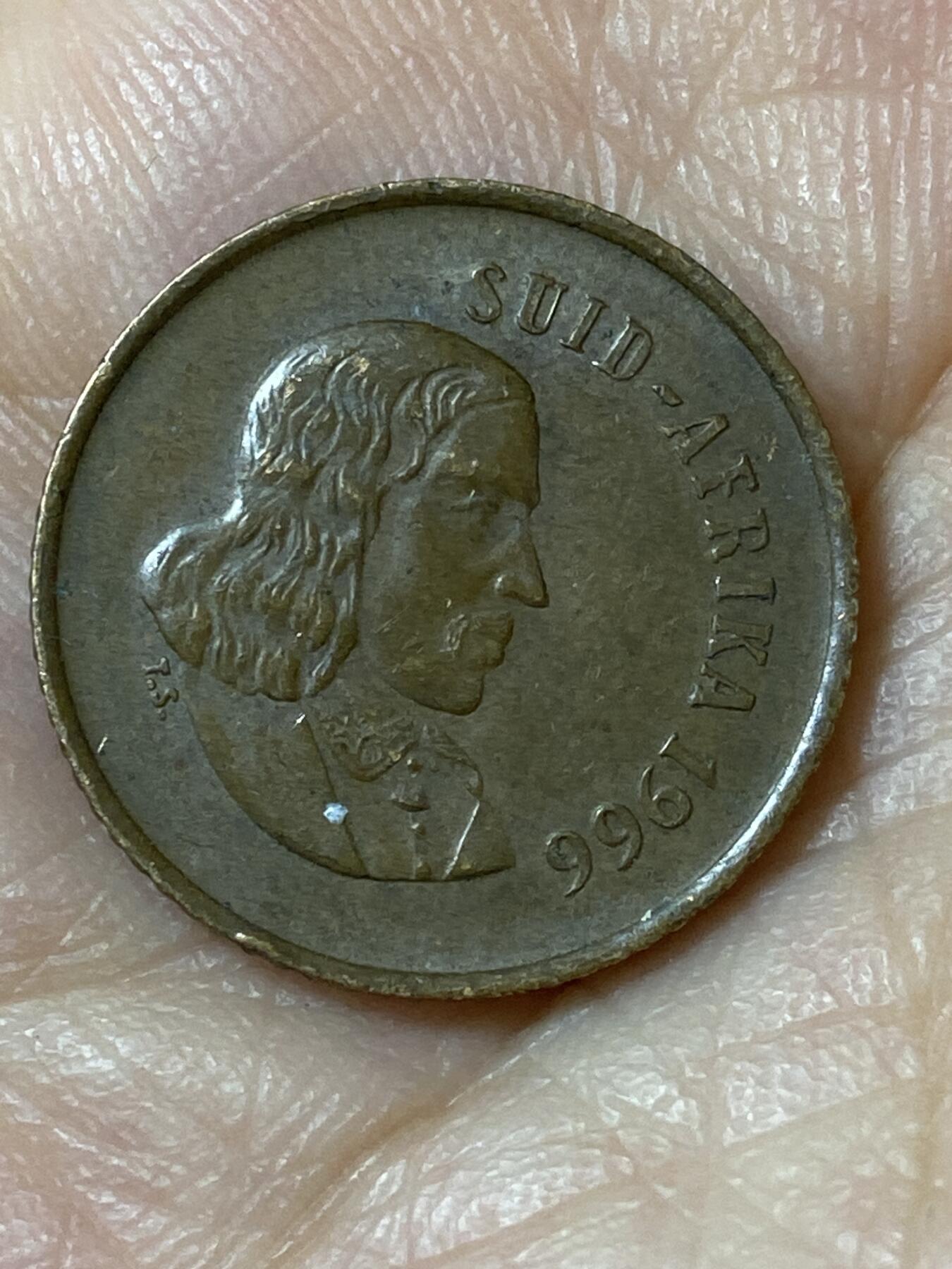 2026年第二十三场(总第一百九十二场）外国好品散币场(年后发货) 南非🇿🇦1966年1分(独立后第二套，布尔语版)