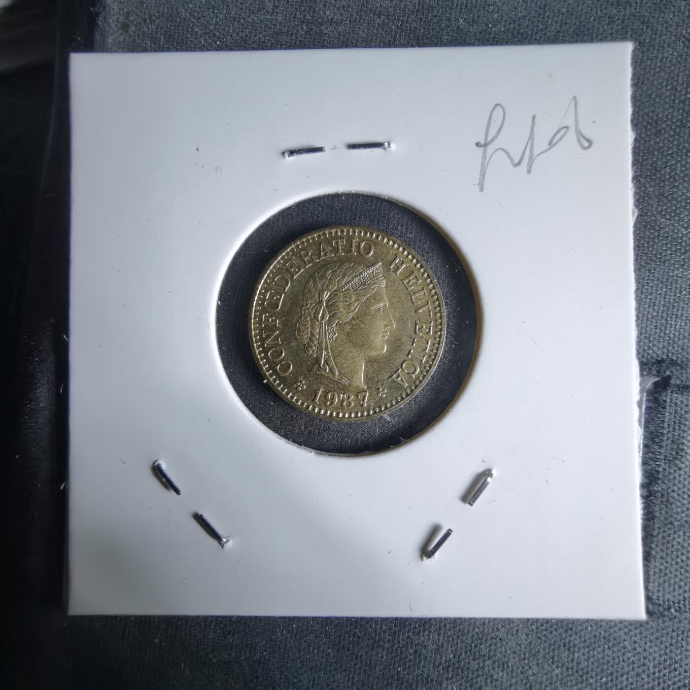 沼泽如烟--第992场 瑞士1987年五分