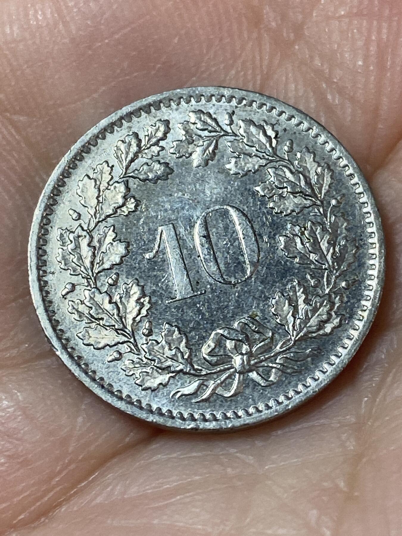 2026年第二十四场(总第一百九十三场）外国好品散币场(免佣金) 瑞士🇨🇭1975年10拉彭(第二版，无标版)