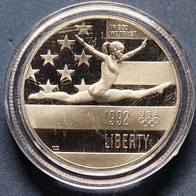 【全场包邮】纯粹捡漏拍502场 - 美国1992年半元巴塞罗那奥运会精制纪念币