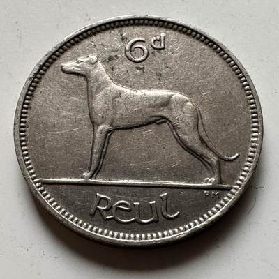 🌹外币初藏🌹🐯2026年第19场 快递已停，正月十五后再发 - 爱尔兰1934年6便士