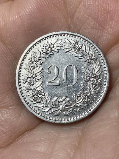 2026年第二十四场(总第一百九十三场）外国好品散币场(免佣金) - 瑞士🇨🇭1980年20拉彭(第三版，无标版)