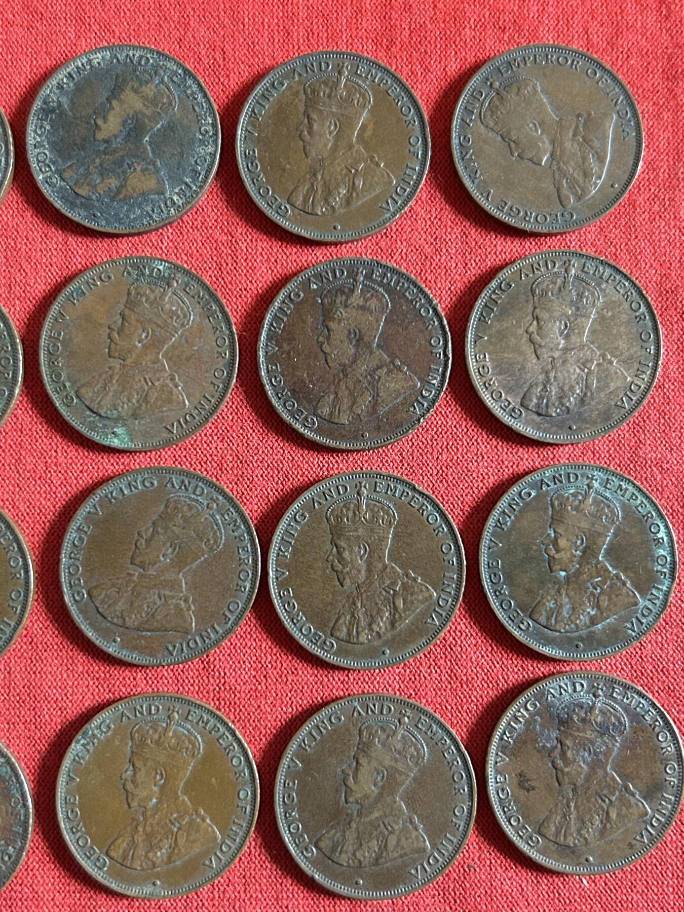 香港一仙铜币共20枚