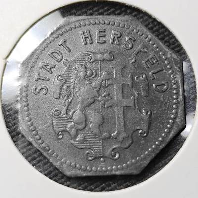 KK钱币收藏小铺  第397期 百期特怕（四拍之一） 2月预留时间 周末发货 -  ND(1917) 德紧赫斯菲尔德 50芬尼锌币