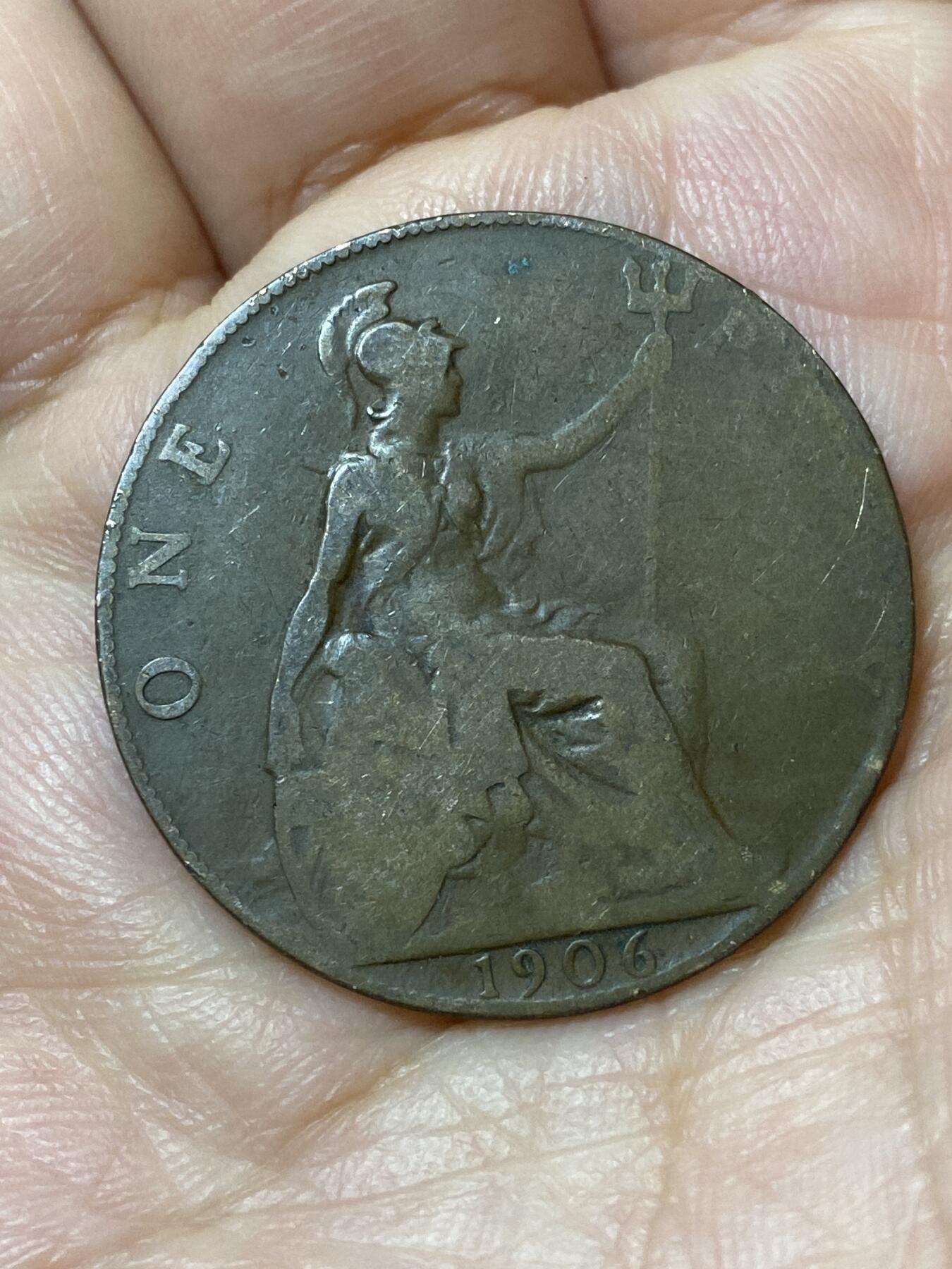 2026年第二十三场(总第一百九十二场）外国好品散币场(年后发货) 英国🇬🇧1906年1便士(爱德华七世时期)