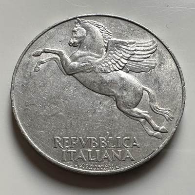 🌹外币初藏🌹🐯2026年第19场 快递已停，正月十五后再发 - 意大利1949年飞马10里拉