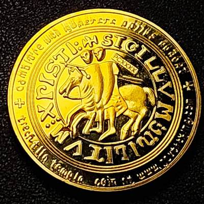 泉币菌-第191场- 迎春节专场 本场拍品多 请提前出价（本周五和之前拍的 2月14日发货） - 纪念品 马剑骑士纪念章 40×3mm