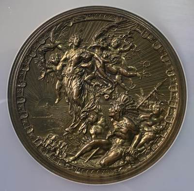 万国钱币拍卖第061期（马年首拍） NGC MS62 1892年美国哥伦比亚世界博览会哥伦布发现新大陆纪念大铜章 59MM 94.3G 经典设计的卓越铜章 被认为是哥伦布奖章中最好的品类之一